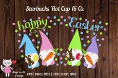 Happy easter gnome svg for tumbler Hot Cup 16 Oz Product Image 3