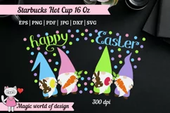 Happy easter gnome svg for tumbler Hot Cup 16 Oz Product Image 2