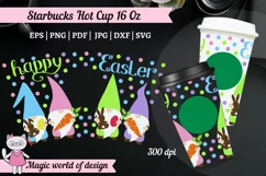 Happy easter gnome svg for tumbler Hot Cup 16 Oz Product Image 1