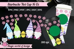 Spring gnomes with flowers svg for tumbler Hot Cup 16 Oz Product Image 1