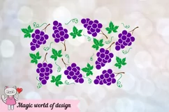 Fresh Grapes svg Full Wrap for Tumbler Venti cold Cup 24 oz Product Image 4