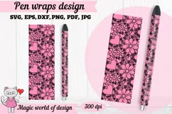 Valentines day epoxy pen wrap, sublimation png design Product Image 1