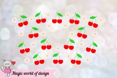 Cherry blossoms svg for tumbler Full Wrap Venti Cold Cup 24 Product Image 3