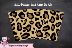 Cheetah Leopard Print svg, tumbler Hot Cup 16 Oz, Animal Product Image 2