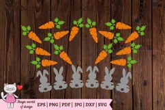 Carrot for rabbit svg, Full Wrap tumbler Venti Cold Cup 24oz Product Image 3
