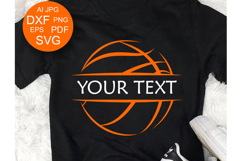 Basketball monogram Svg Basketball clipart Sports svg Product Image 2