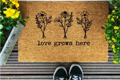 Love Grows Here SVG | Wildflower SVG Product Image 5