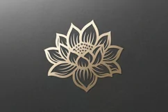 Lotus SVG. Lotus flower SVG for laser cut, Cricut Silhouette Product Image 3