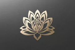 Lotus SVG. Lotus flower SVG for laser cut, Cricut Silhouette Product Image 3