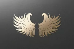Angel wings SVG. papercut, paper cutting, laser cut files Product Image 3