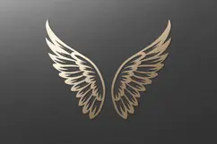 Angel wings SVG. papercut, paper cutting, laser cut files Product Image 3