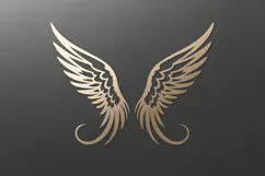Angel wings SVG. papercut, paper cutting, laser cut files Product Image 3