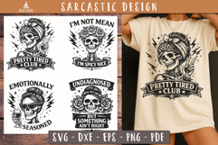Sarcastic Skull Quote Vintage SVG PNG design Product Image 1