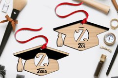 SVG Letter Z Laser Cut Graduation Ornament School Academy Product Image 2