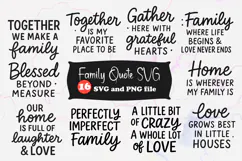 Family Quote SVG | Home & Love Sayings for Cricut Product Image 1