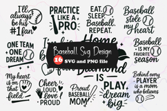 Baseball SVG Design | Sports Quotes &amp; Baseball Mom Sayings Product Image 1