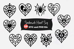 Spiderweb Heart SVG Product Image 1