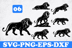 Lion SVG | Majestic Lion Silhouette Vector Files for Cricut Product Image 1
