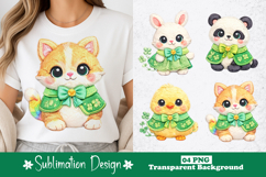 Pastel Lucky Cloak Animals Sublimation PNG Product Image 1