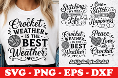 Stitching My Way Through Life SVG PNG EPS DXF Product Image 1