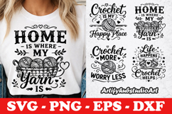 Small Stitches Big Joy Crochet SVG PNG EPS DXF Product Image 1