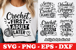 Keep Calm And Crochet On SVG PNG EPS DXF Product Image 1