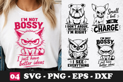 I’m Not Bossy I Just Have Better Ideas Cat SVG Funny PNG Product Image 1