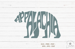 Appalachia in a bear shape SVG Cut file Product Image 1