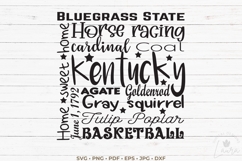 State of Kentucky Cut File| Square Typography Product Image 2