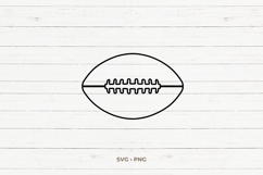 Football SVG | Stitched Ball Illustration | Sports PNG Product Image 1