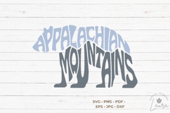 Appalachian Mountains in a bear shape SVG Cut file Product Image 1