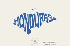 Honduras SVG cut file in the shape of the country Product Image 1