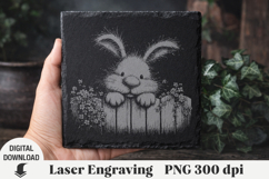 Easter Laser Engraving, Easter bunny Engraving file PNG Product Image 10