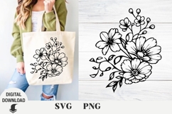Flowers svg, wildflowers, floral svg, Spring, Summer Product Image 1