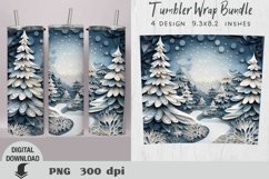 Christmas 3d Tumbler Wrap, Christmas tree 3d sublimation Product Image 8