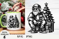 Santa svg, Christmas svg, fanny svg, Christmas ornamemt svg Product Image 2