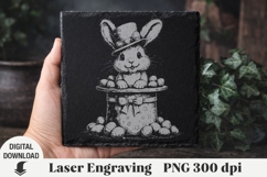 Easter Laser Engraving, Easter bunny Engraving file PNG Product Image 6