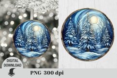 Christmas Ornaments Sublimation Bundle, Stained glass Product Image 9
