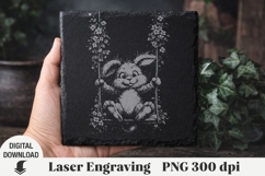 Easter Laser Engraving, Easter bunny Engraving file PNG Product Image 9