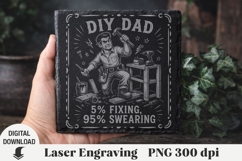 Father's Day Laser Engraving, Dad Engraving file PNG Product Image 1