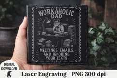 Father's Day Laser Engraving, Dad Engraving file PNG Product Image 1