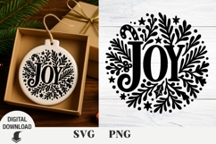 Christmas ornaments svg, Joy svg, Christian Product Image 1