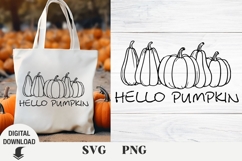 Pumpkin svg, Fall svg, Pumpkin wreath, Sublimation, Product Image 1