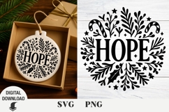 Christmas ornaments svg, Hope svg, Christian Product Image 1