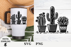 cactus svg, succulent svg, wildflowers, floral svg, Product Image 1
