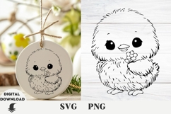 Easter Chicken, Easter svg, Fanny Easter svg Product Image 1