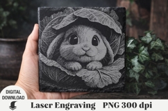 Easter Laser Engraving, Easter bunny Engraving file PNG Product Image 1