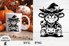 Highland Cow Halloween svg, Halloween svg , Cow svg Product Image 1