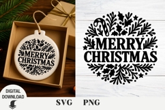 Christmas ornaments svg, Merry Christmas svg, Christian Product Image 1