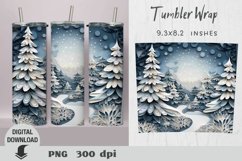 Christmas 3d Tumbler Wrap, Christmas tree 3d sublimation Product Image 9
